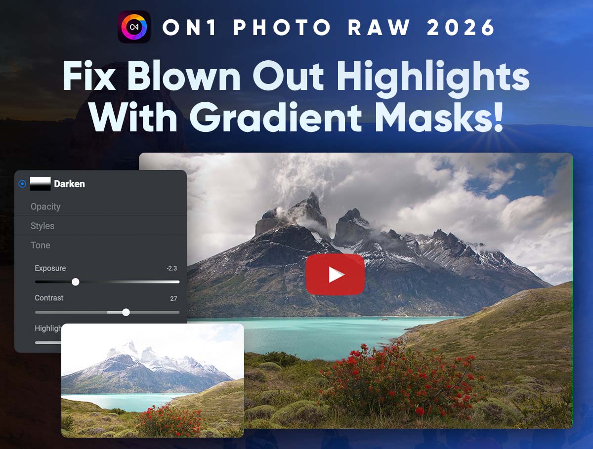 Fix Blown Out Highlights With Gradient Masks