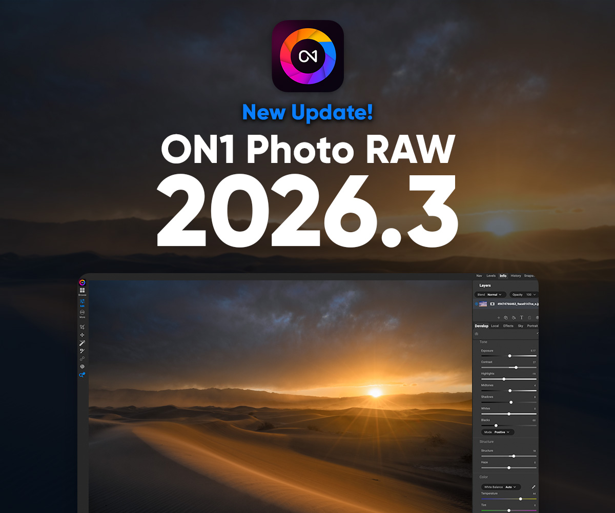 New Update! ON1 Photo RAW 2026.3