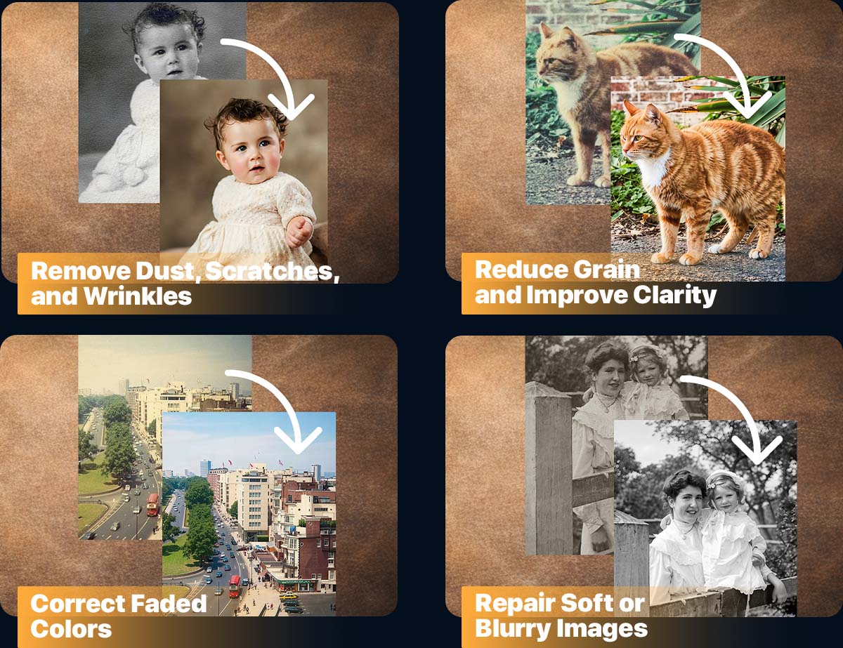 Remove dust, improve clarity, fix color