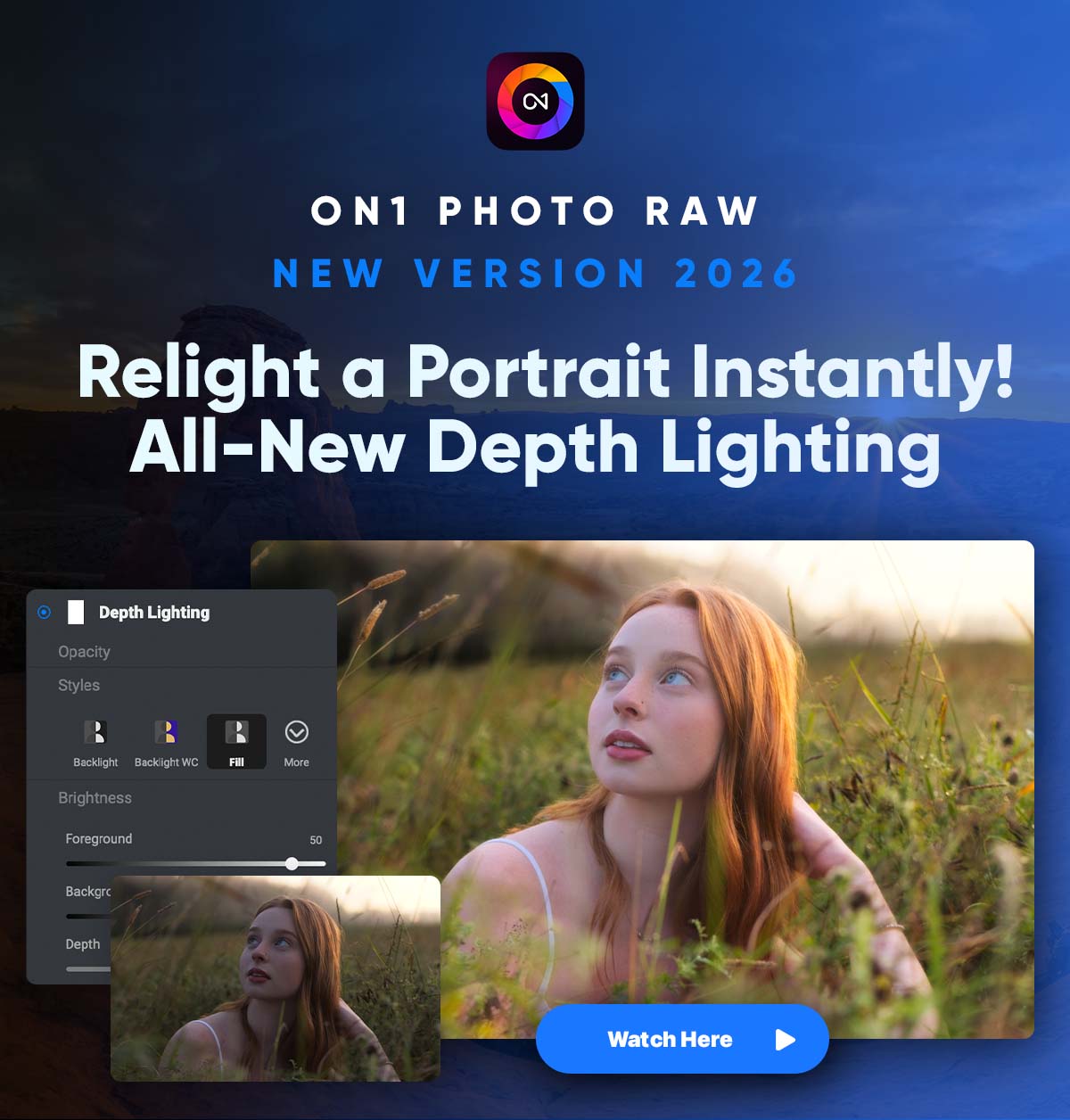 Relight a Portrait Instantly! All-New Depth Lighting